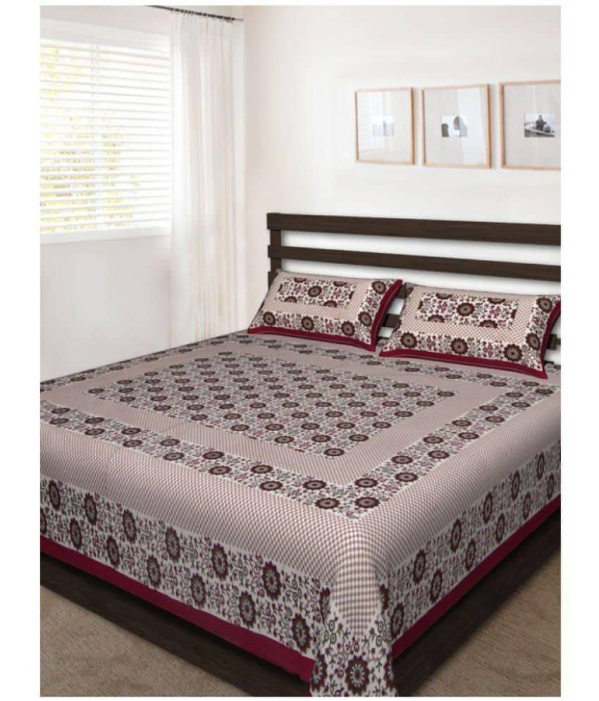 Bombay Spreads Cotton King Bedsheet ( Multi )