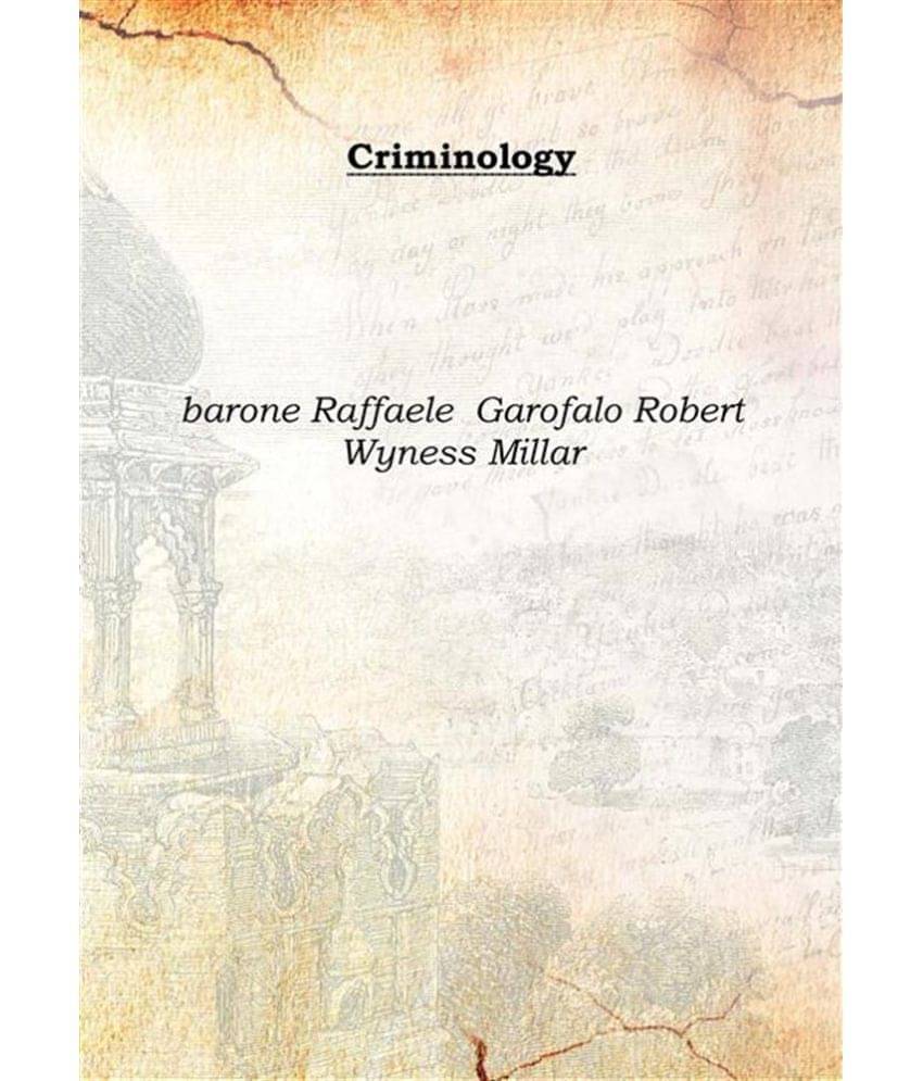     			Criminology 1914 [Hardcover]
