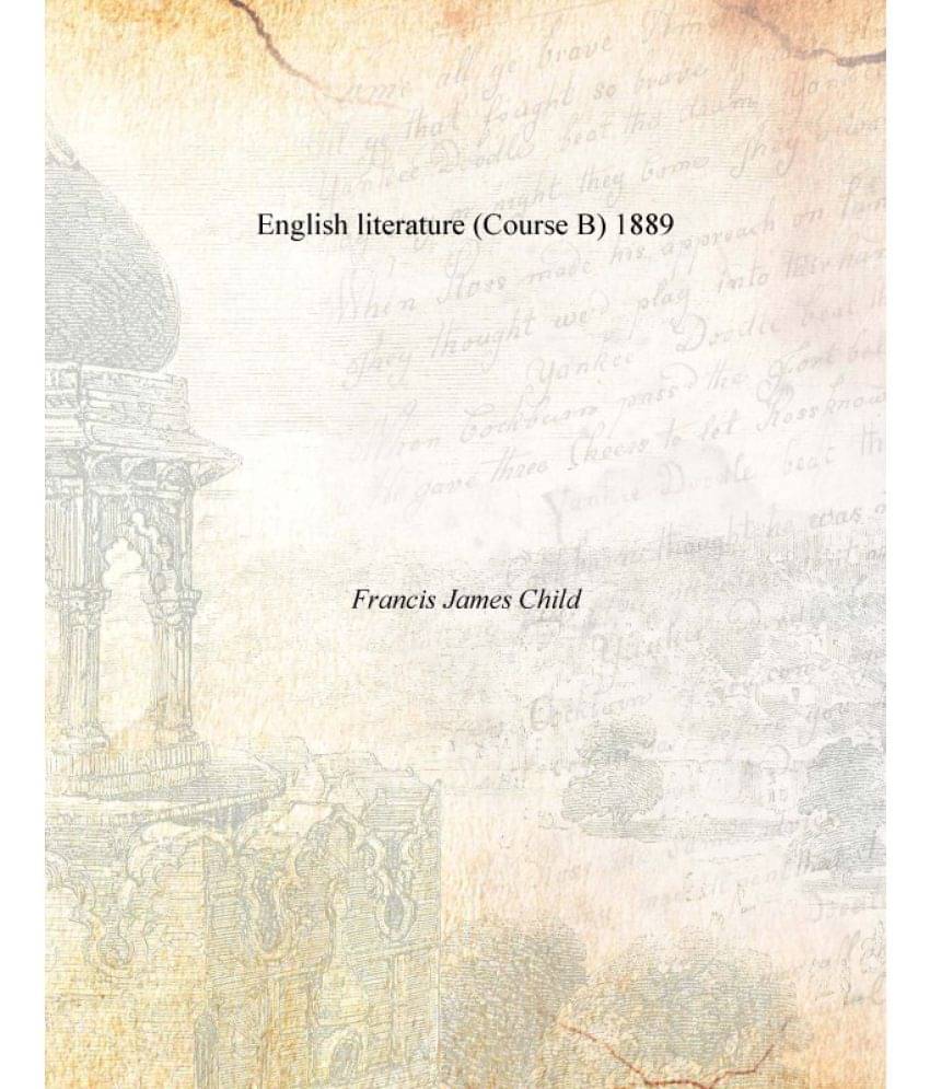     			English literature (Course B) 1889