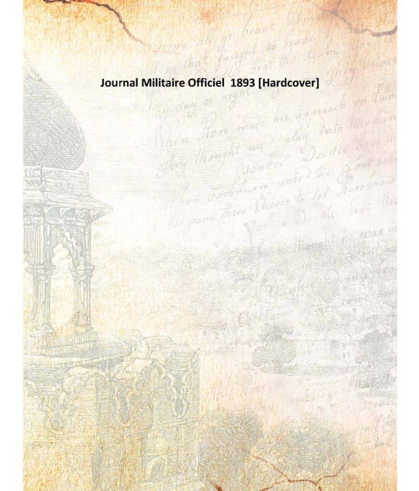     			Journal Militaire Officiel 1893 [Hardcover]