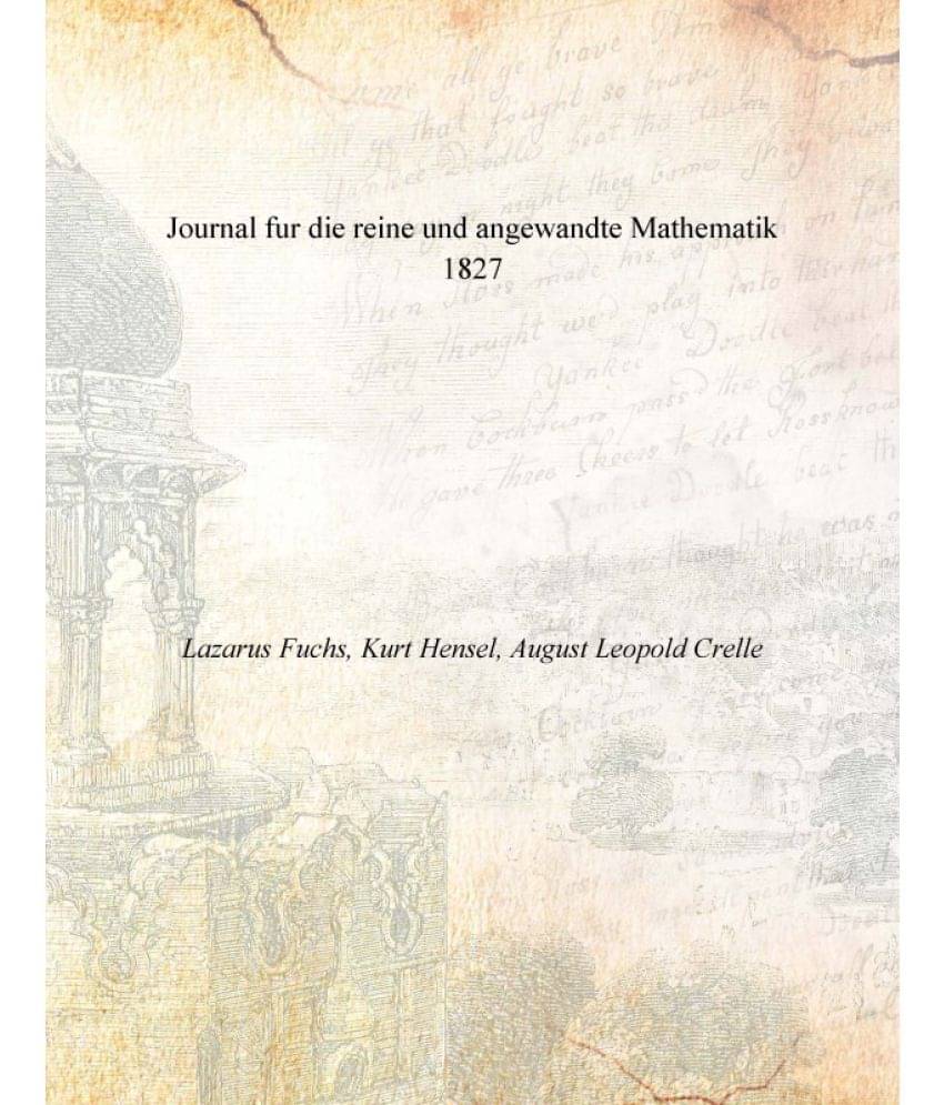    			Journal fur die reine und angewandte Mathematik 1827