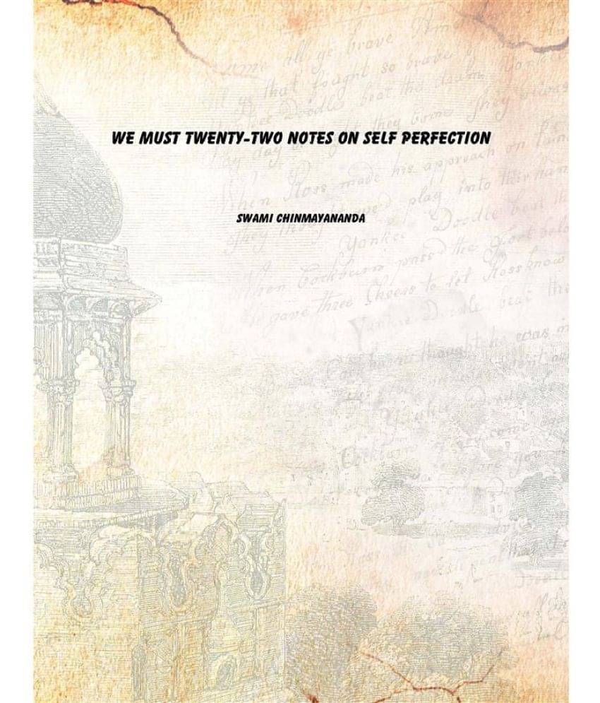    			We must twenty-two notes on self perfection [Hardcover]