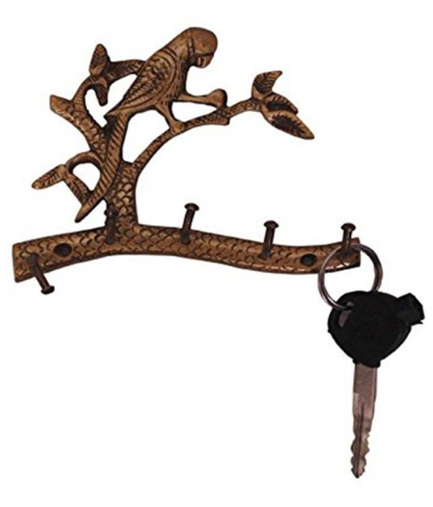     			SHAKS TRADERS Multicolour Brass Key Holder - Pack of 1