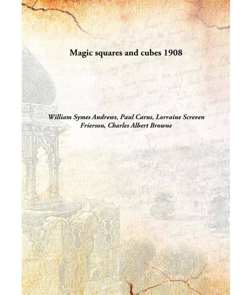     			Magic squares and cubes 1908 [Hardcover]