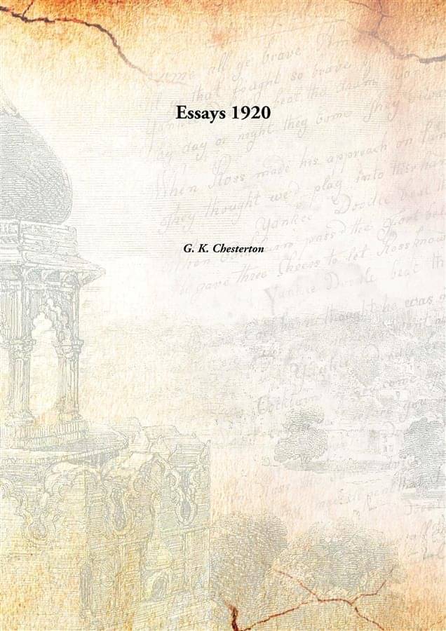     			Essays 1920