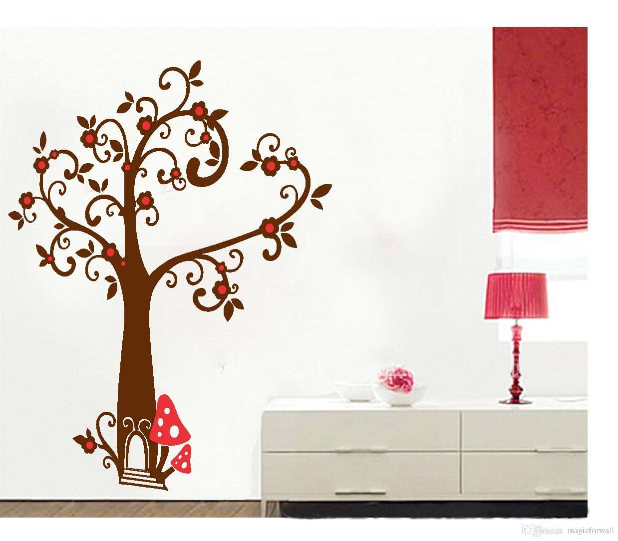     			Sticker Studio Tree2 Cartoon Characters Theme PVC Sticker