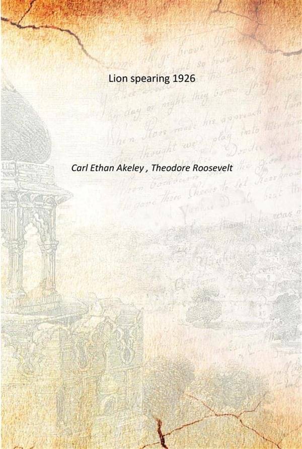     			Lion spearing 1926