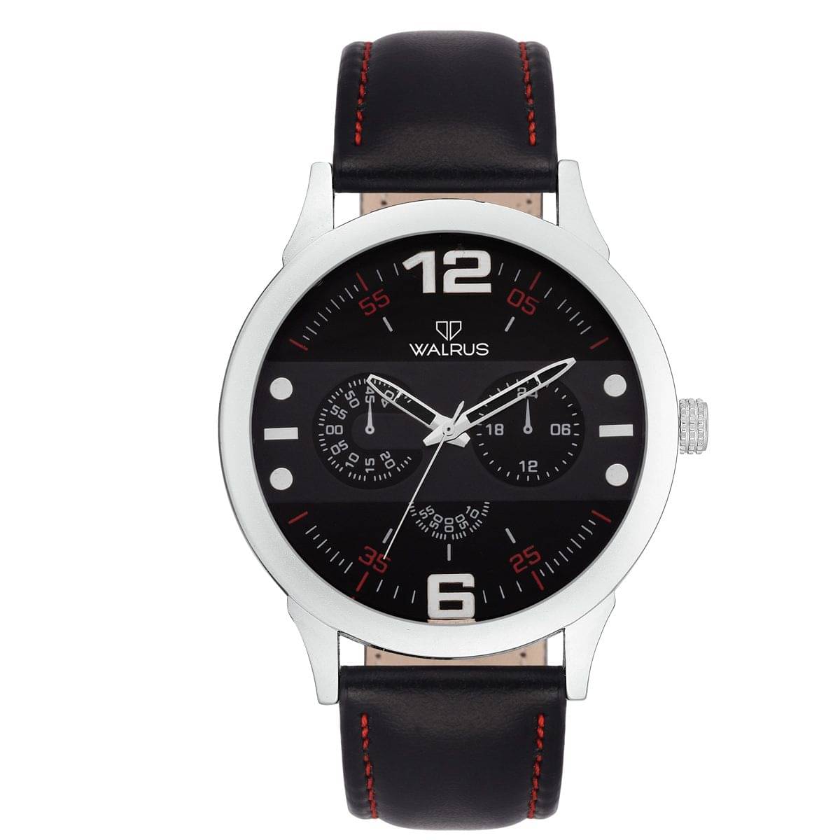 Walrus Steve Black Color Analog Men Watch-WWM-STV-020207R Walrus Steve Black Color Analog Men Watch-WWM-STV-020207R