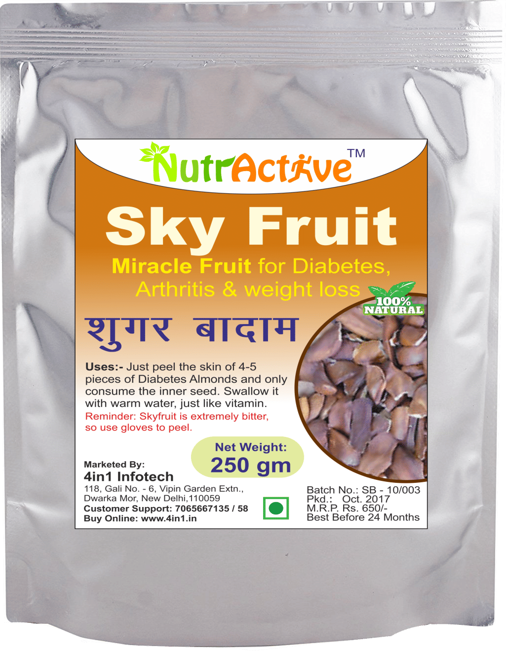Nutractive Sky Fruit 250 Gm