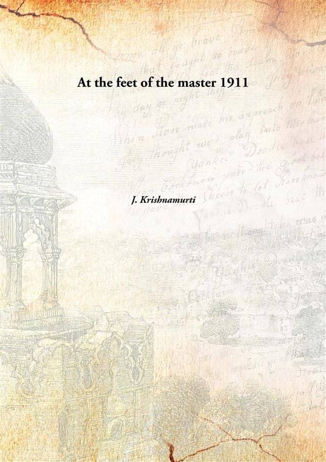     			At the feet of the master 1911 [Hardcover]