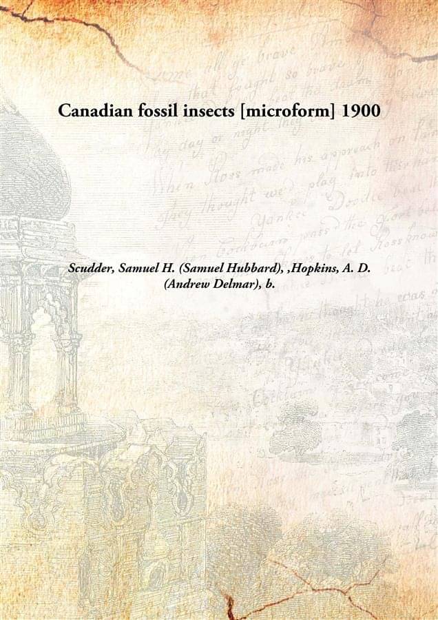    			Canadian fossil insects 1900 [Hardcover]