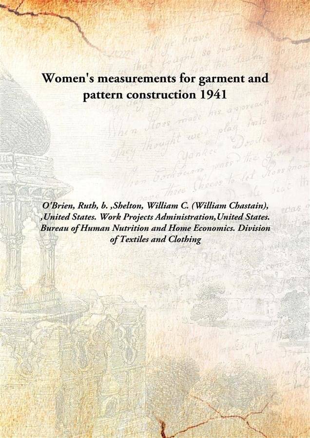     			Women'S Measurements For Garment And Pattern Construction 1941 [Hardcover]