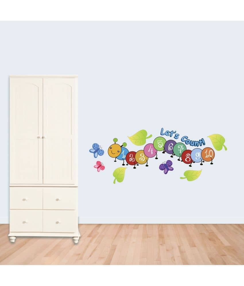 Sticker Studio Catterpillar Super Hero Theme PVC Sticker