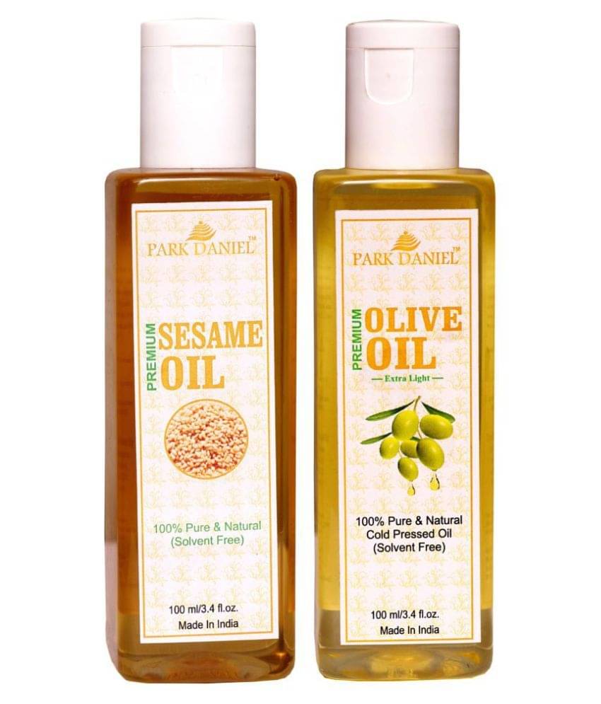 Park Daniel 100% Pure & Natural Sesame & Olive Oil Hair Oil 100 ml Pack of 2 Park Daniel 100% Pure & Natural Sesame & Olive Oil Hair Oil 100 ml Pack of 2