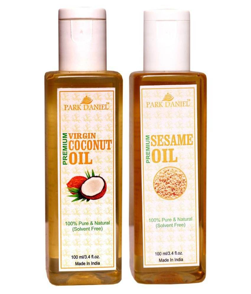 Park Daniel 100% Pure & Natural Coconut & Sesame Oil Hair Oil 100 mL Pack of 2 Park Daniel 100% Pure & Natural Coconut & Sesame Oil Hair Oil 100 mL Pack of 2