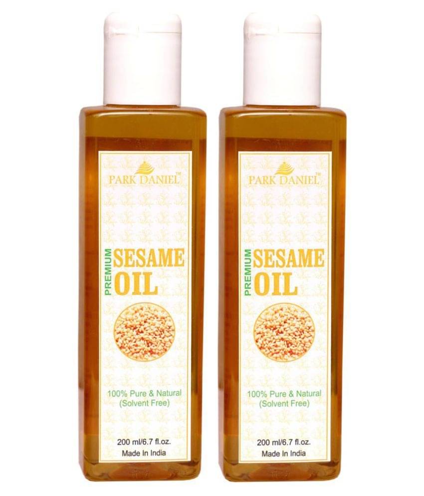 Park Daniel 100% Pure & Natural Premium Sesame Oil Hair Oil 200 ml Pack of 2 Park Daniel 100% Pure & Natural Premium Sesame Oil Hair Oil 200 ml Pack of 2