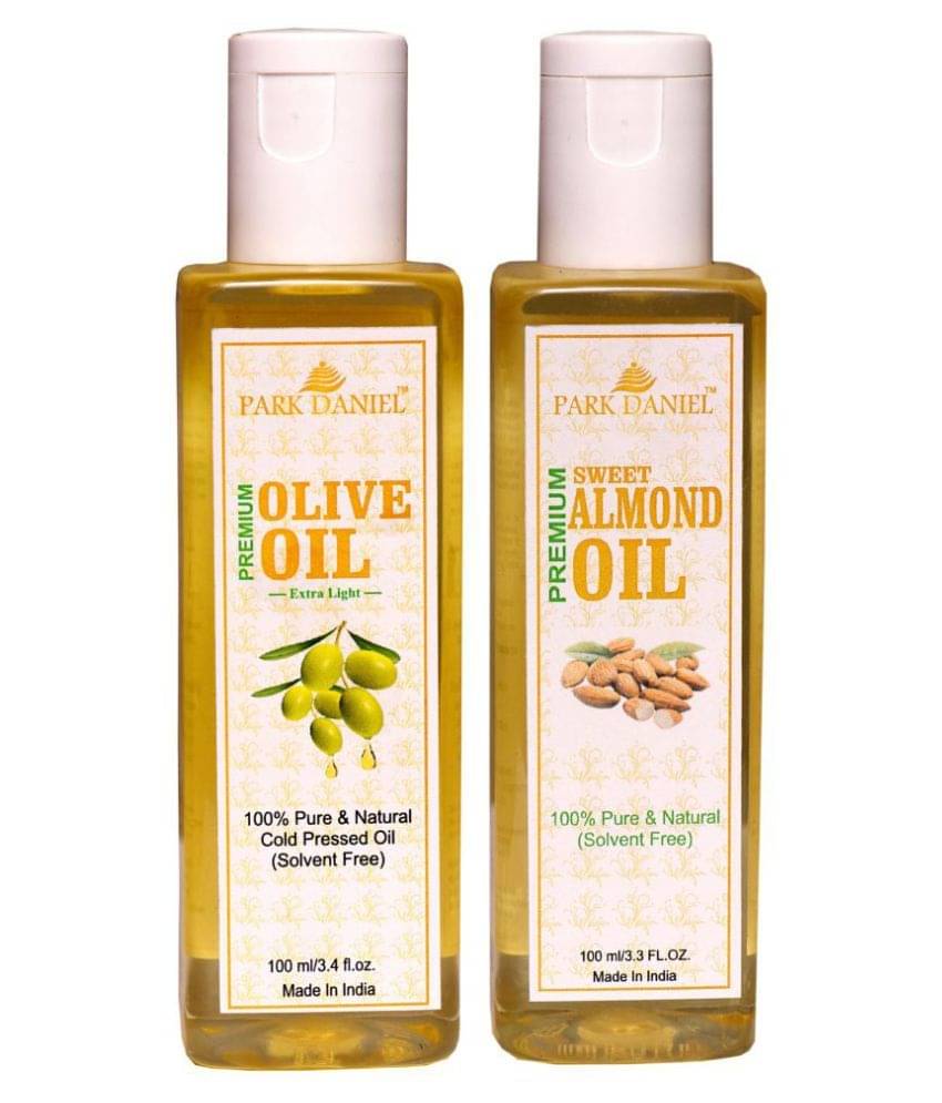 Park Daniel 100% Pure & Natural Olive and Almond Oil Hair Oil 100 mL Pack of 2     			Park Daniel 100% Pure & Natural Olive and Almond Oil Hair Oil 100 mL Pack of 2