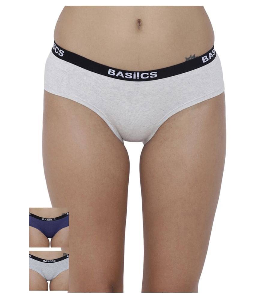 BASIICS by La Intimo Cotton Bikini Panties     			BASIICS by La Intimo Cotton Bikini Panties