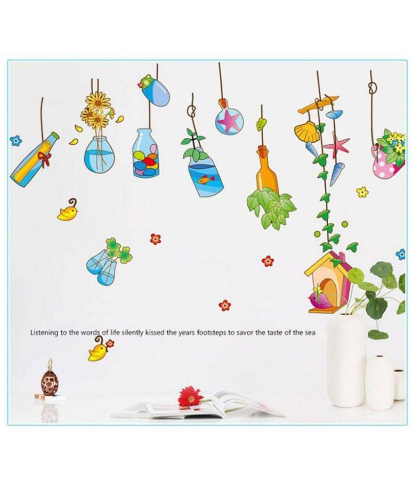 Jaamso Royals Ofhead Window Glass Nature Theme PVC Sticker Jaamso Royals Ofhead Window Glass Nature Theme PVC Sticker