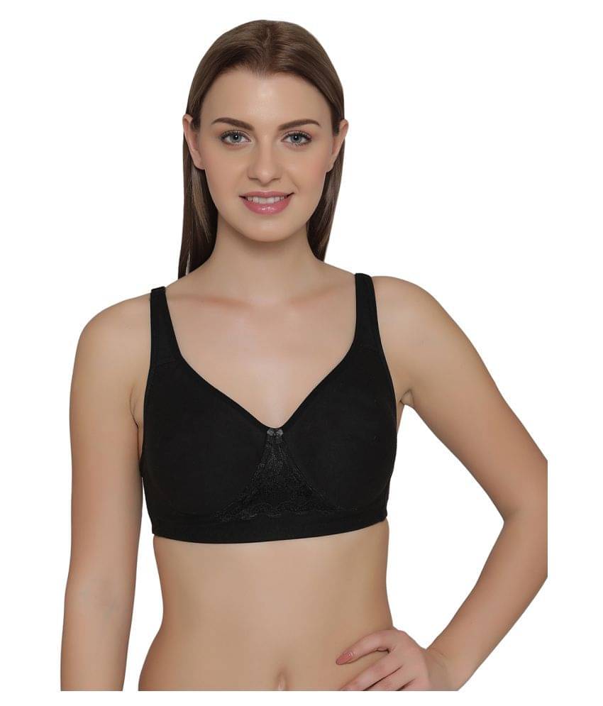     			Clovia Lace Non Padded Women's T-Shirt Bra ( Black )