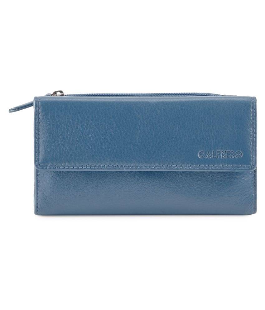     			Calfnero Navy Wallet