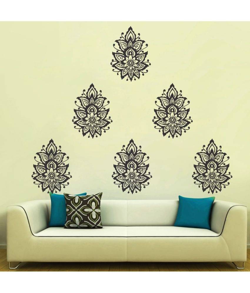 Sticker Studio Mash kolam mootif Floral Theme PVC Sticker Sticker Studio Mash kolam mootif Floral Theme PVC Sticker