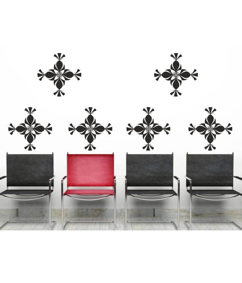     			Sticker Studio Square motif Floral Theme PVC Sticker
