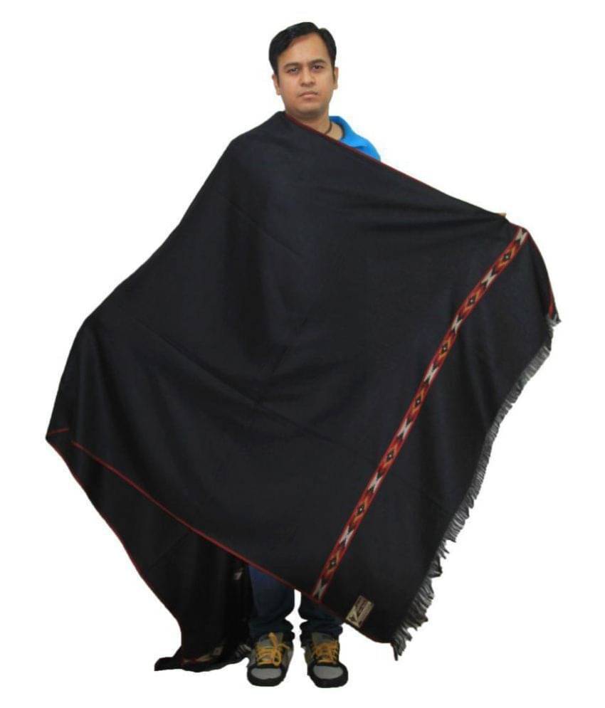     			Vrinde Black Kashmiri Shawl