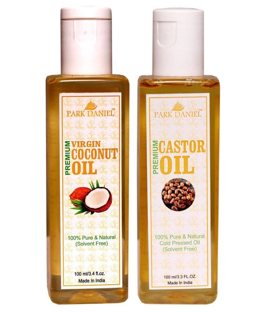 Park Daniel Premium Organic Coconut & Castor Oil 100 mL Pack of 2 Park Daniel Premium Organic Coconut & Castor Oil 100 mL Pack of 2