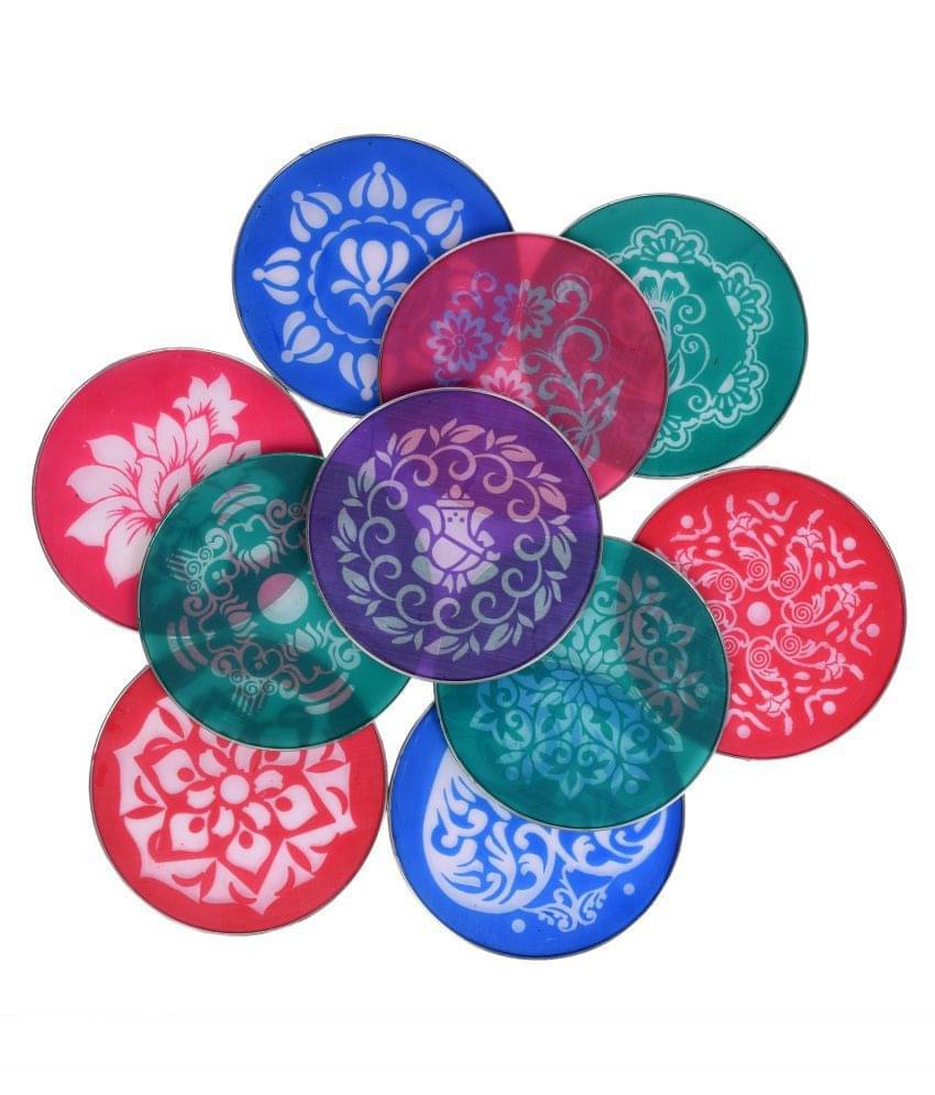 Vardhman Other Rangoli Making Round Stencil, Plastic Jali Size 8 inch ( Pack of 10 ) Vardhman Other Rangoli Making Round Stencil, Plastic Jali Size 8 inch ( Pack of 10 )