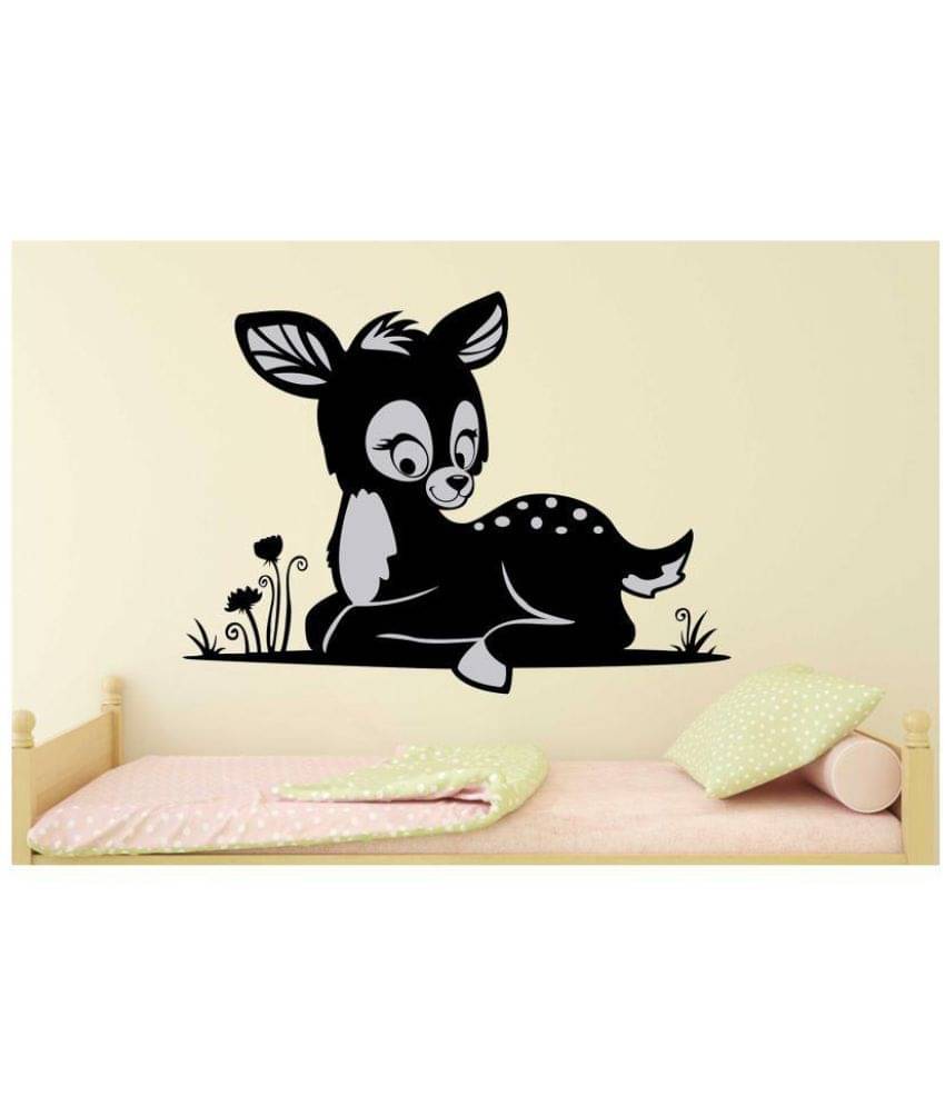     			HAPPYSTICKY Lying Deer Animals Animals PVC Sticker
