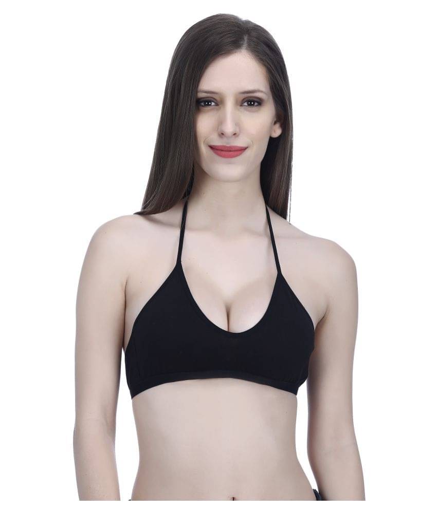     			Elina Cotton Teenage Bra - Black