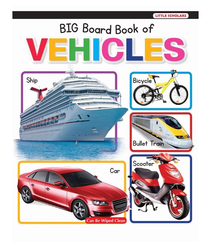     			New Big Board Book Of Vehicles