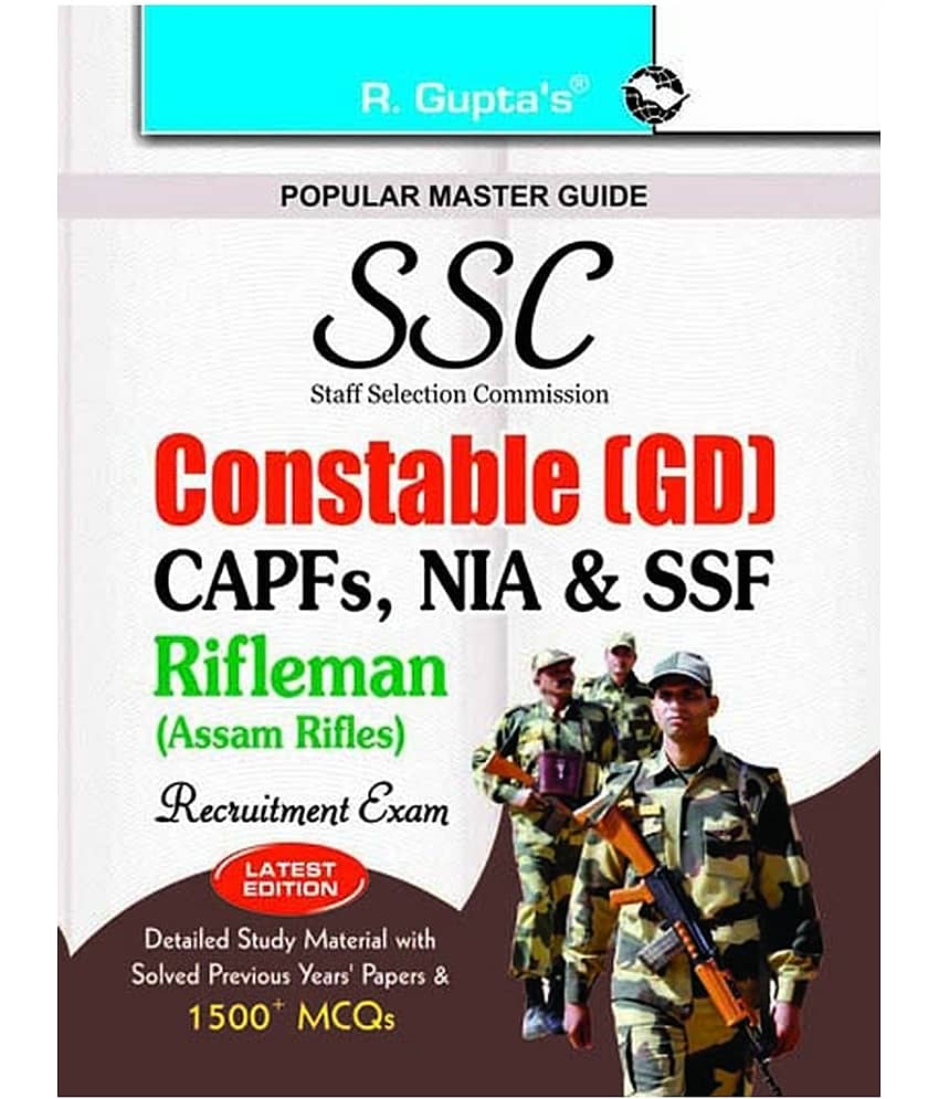 SSC Constable (GD) in CAPFs (ITBPF/CISF/CRPF/BSF/SSB) and NIA, SSF & Rifleman (Assam Rifles) Exam Guide (Big) - Stationery | Buy online on ZillyBuy