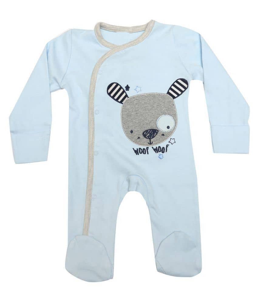 Kaboos Sky Colour 100% Cotton Bodysuit