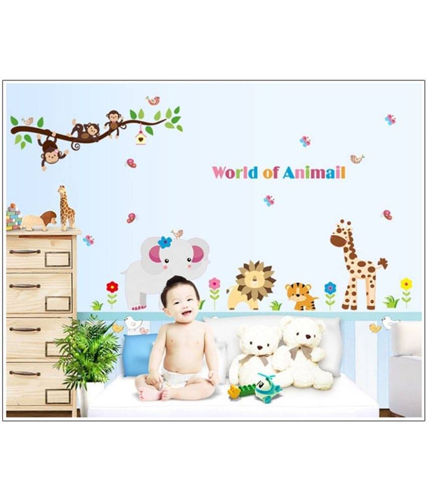 Jaamso Royals Wall Sticker - Nature Design Animals Animals PVC Sticker Jaamso Royals Wall Sticker - Nature Design Animals Animals PVC Sticker