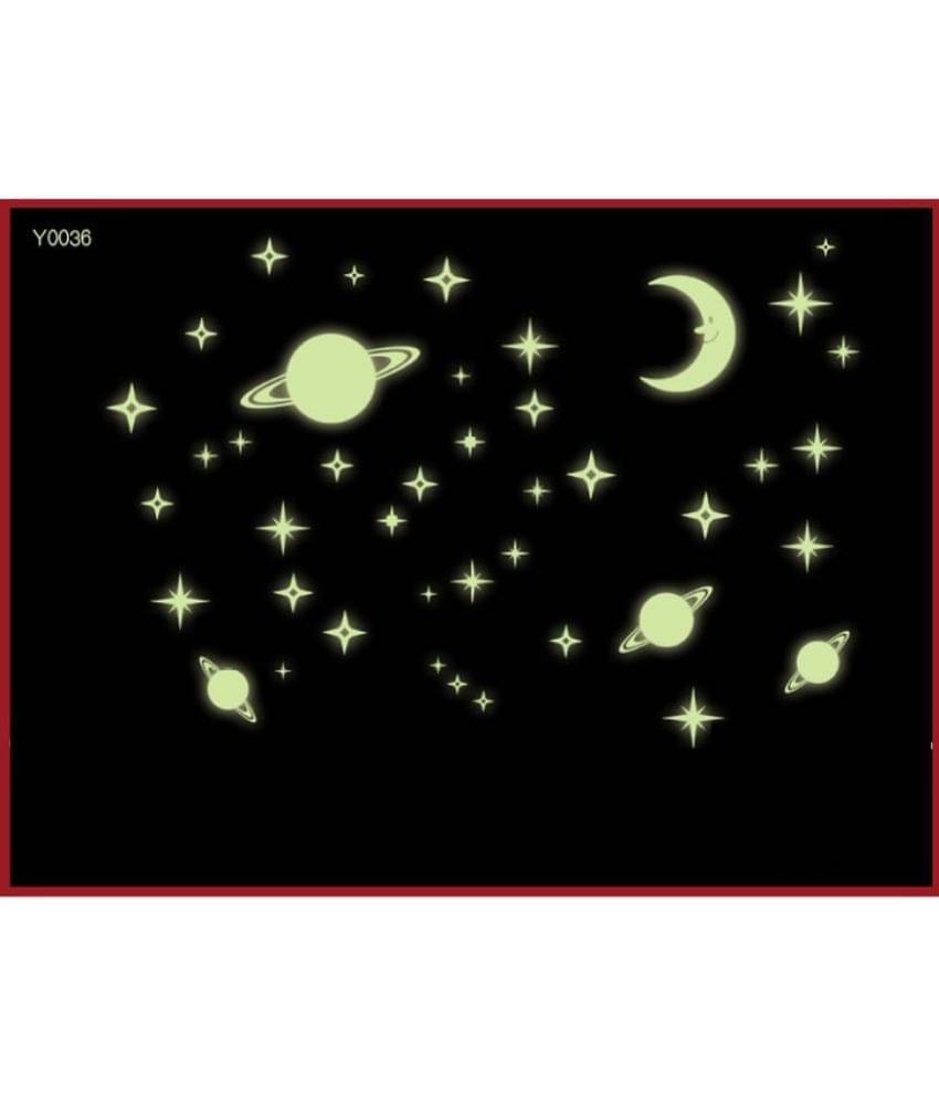 Jaamso Royals Radium Galaxy of Star Nature Nature PVC Glow in the Dark Sticker Jaamso Royals Radium Galaxy of Star Nature Nature PVC Glow in the Dark Sticker