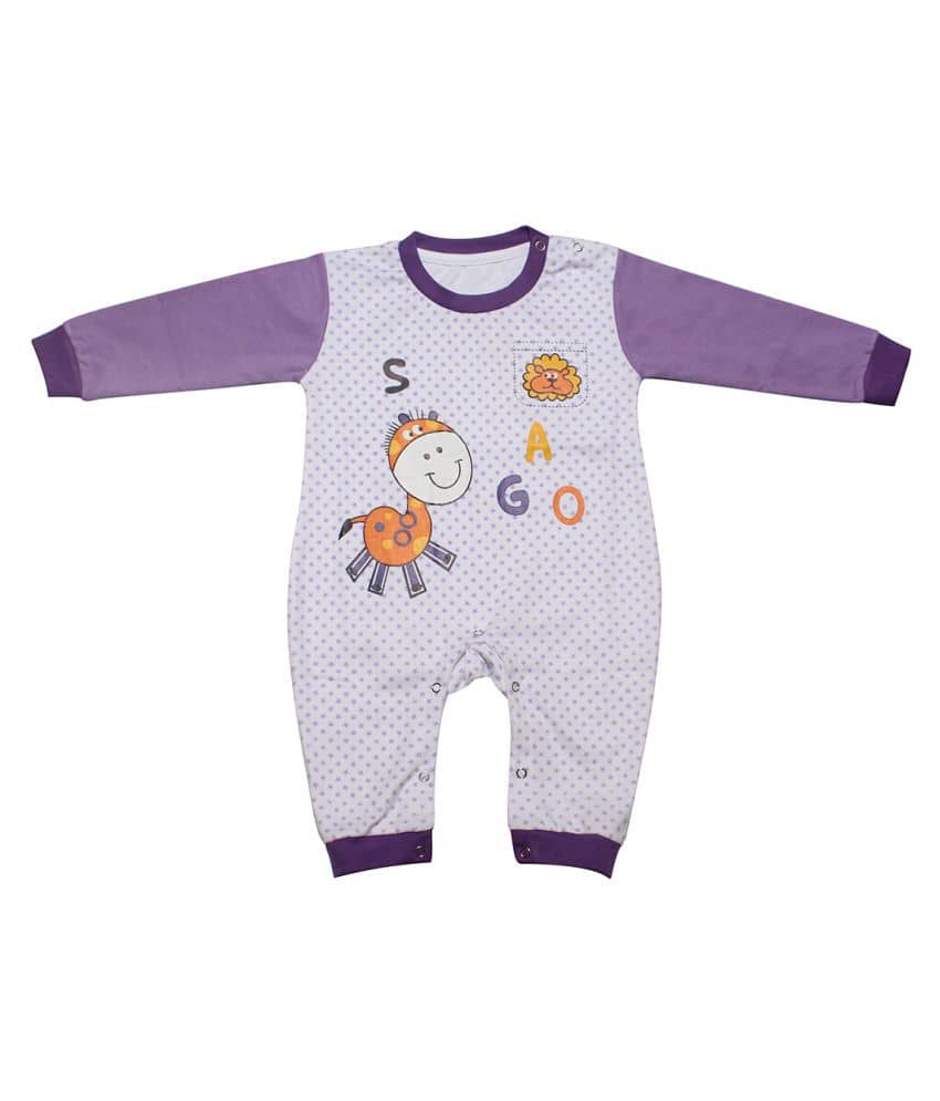 Babeezworld Pack of 1 Baby Girls Cotton Bodysuit ( Multicolor )