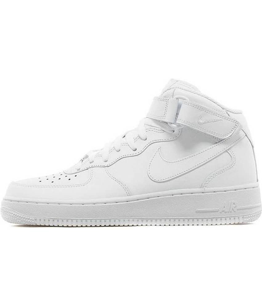 Nike Air Force Mid Sneakers White Casual Shoes