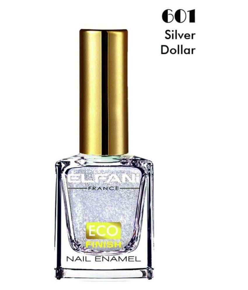 Elfani Snow Coat Textured Nail Polish Silver Texture 9 mL     			Elfani Snow Coat Textured Nail Polish Silver Texture 9 mL