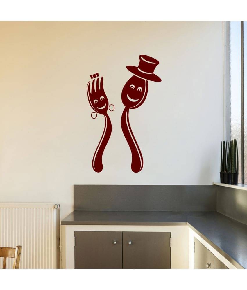 Sticker Studio Couples Spoon Floral Floral PVC Sticker Sticker Studio Couples Spoon Floral Floral PVC Sticker