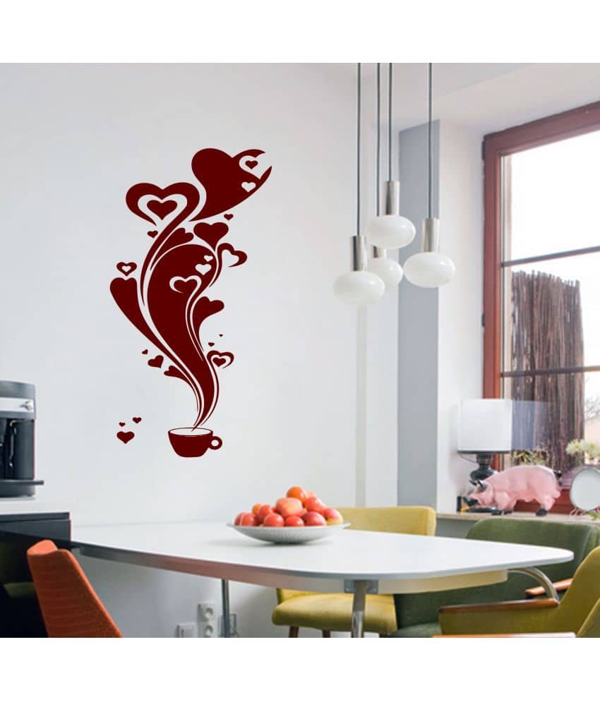 Sticker Studio Heart Floral Floral PVC Sticker