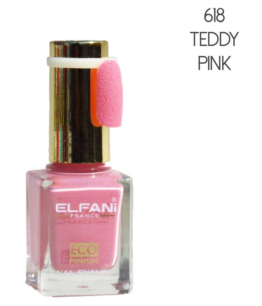     			Elfani Nail Polish Snow Coat Textured Pink 9 mL