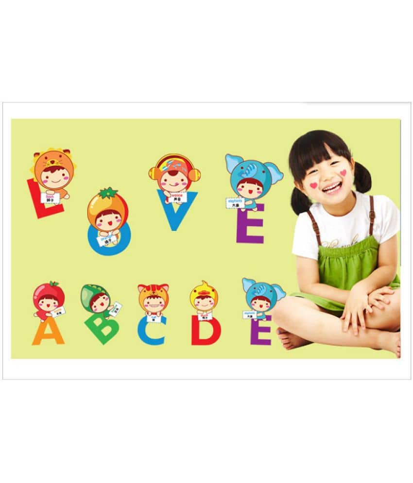 Jaamso Royals ABCD Alphabet Alphabet PVC Sticker
