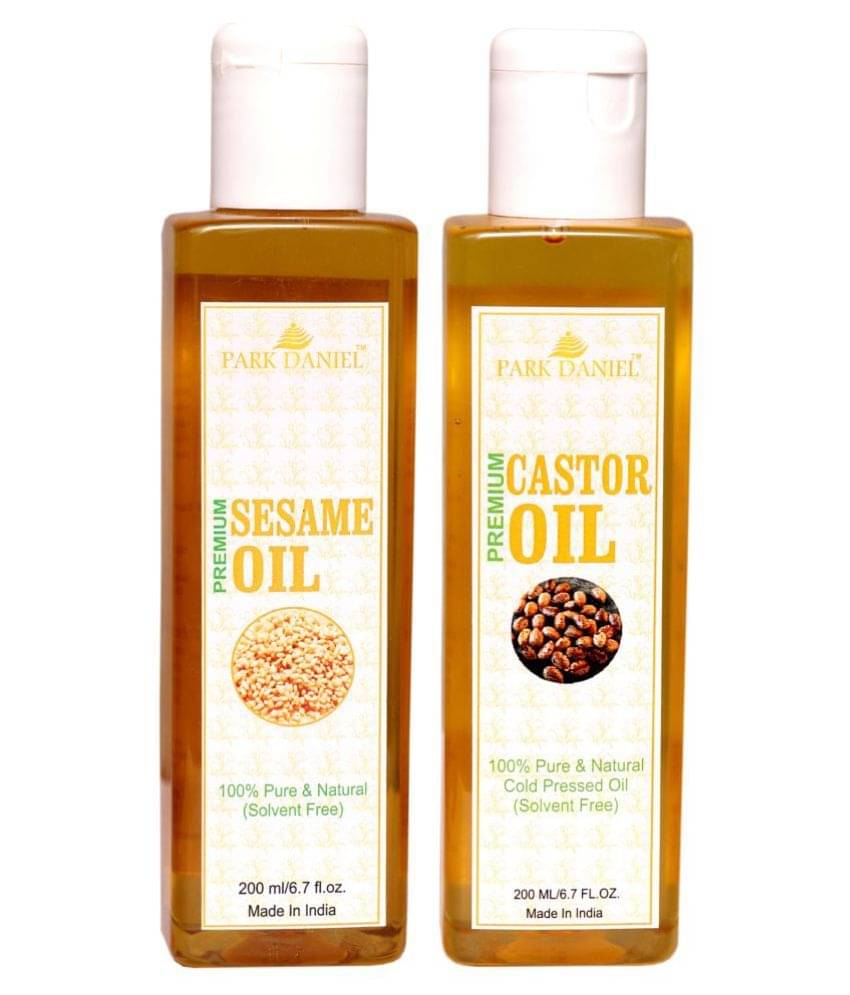 Park Daniel Premium Sesame & Castor Oil(400 ml) 100% Pure & Natural 200 ml Pack of 2 Park Daniel Premium Sesame & Castor Oil(400 ml) 100% Pure & Natural 200 ml Pack of 2