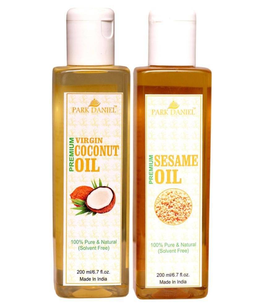     			Park Daniel Premium Sesame & Coconut Oil(400 ml) 100% Pure & Natural 200 ml Pack of 2
