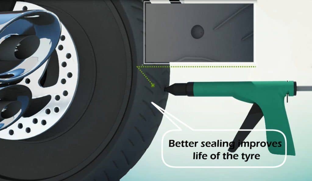 GrandPitstop Tubeless Tyre puncture Repair Gun Kit