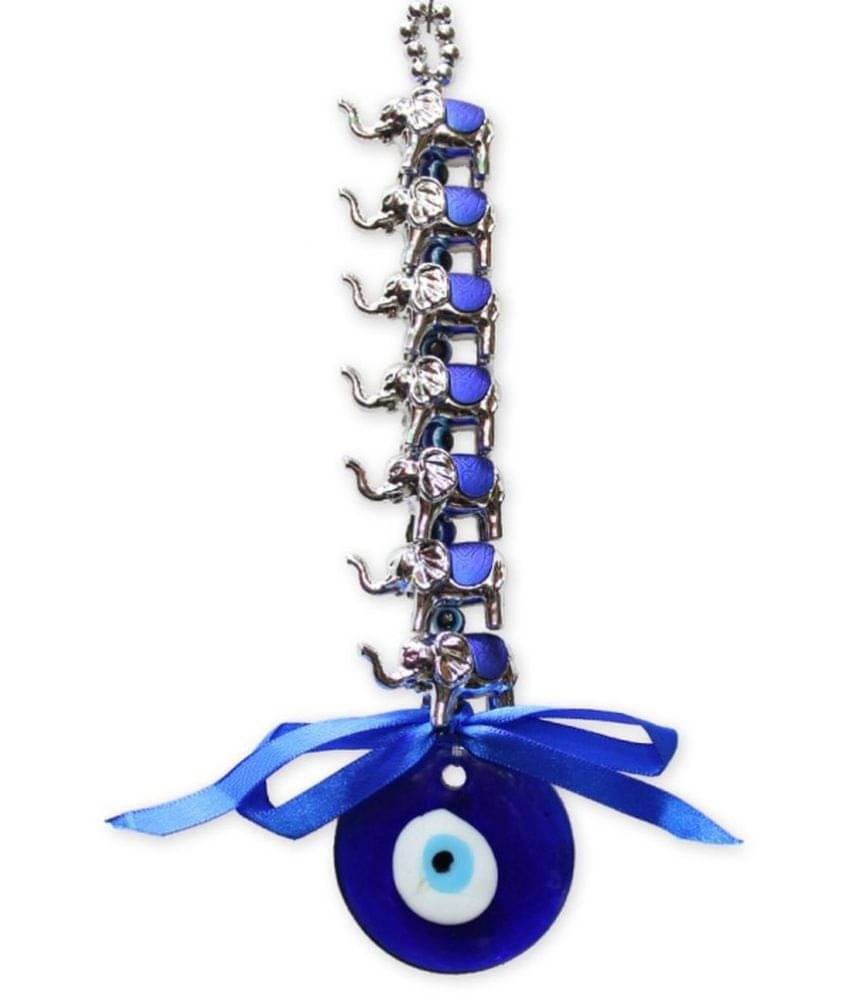     			Sunaina Collection Blue Glass Evil Eye Fengshui