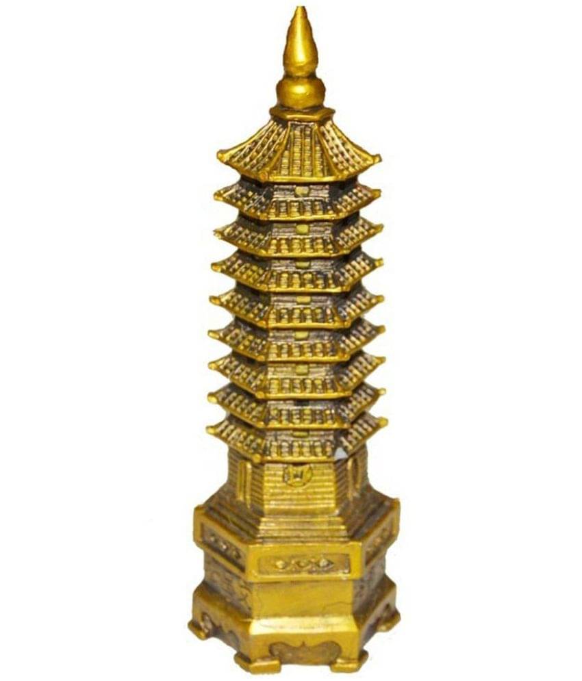     			Sunaina Collection Golden Fengshui Education Tower