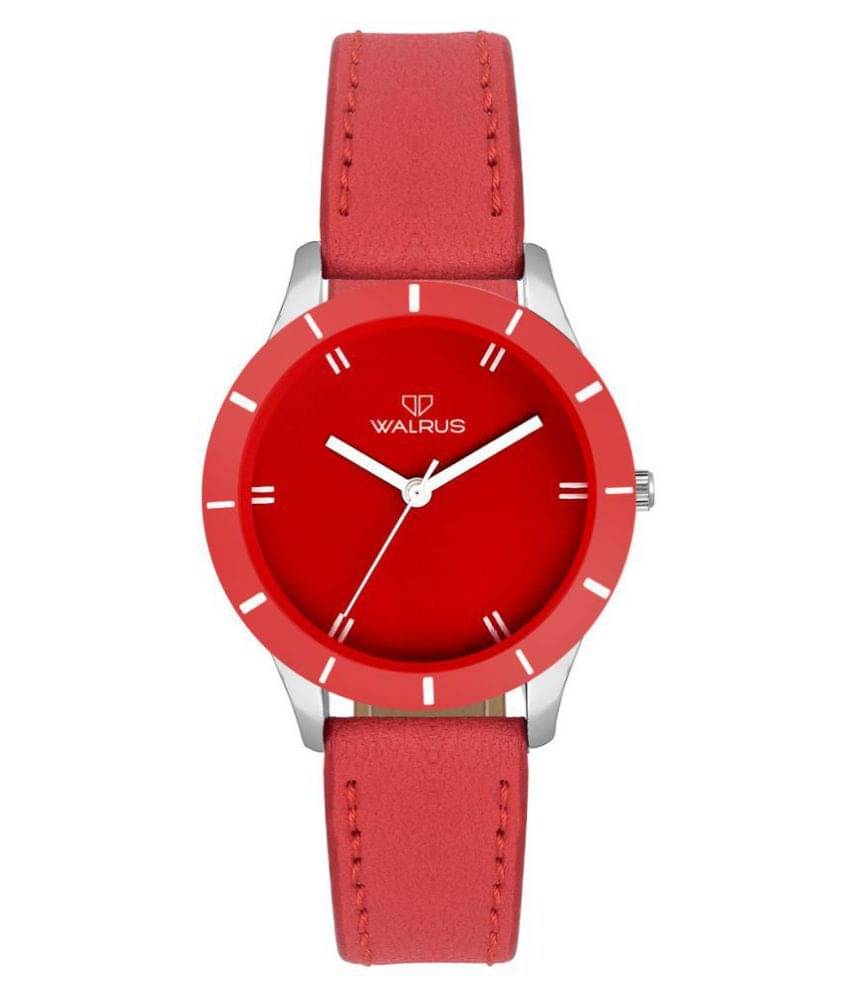     			Walrus Eve Red Color Analog Women Watch -WWW-Eve -101007